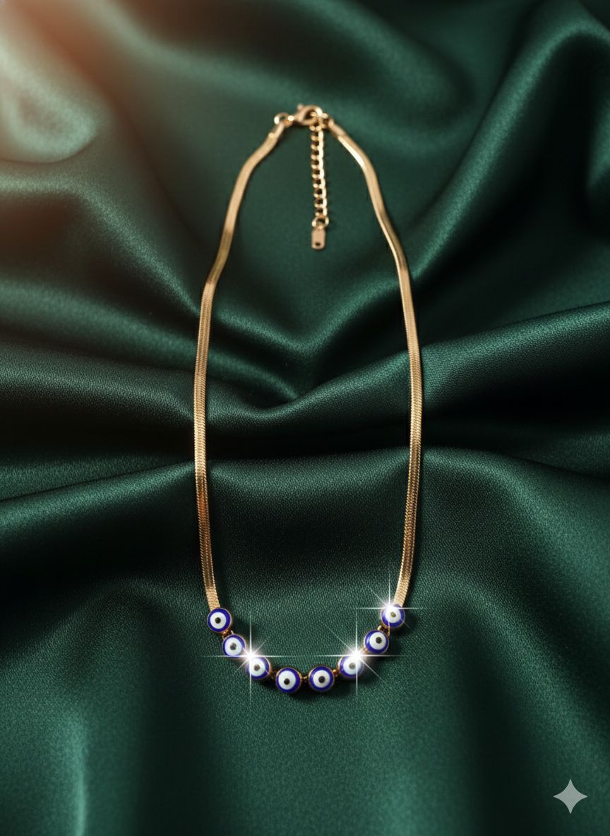 Evil Eye Luxe Bead Necklace