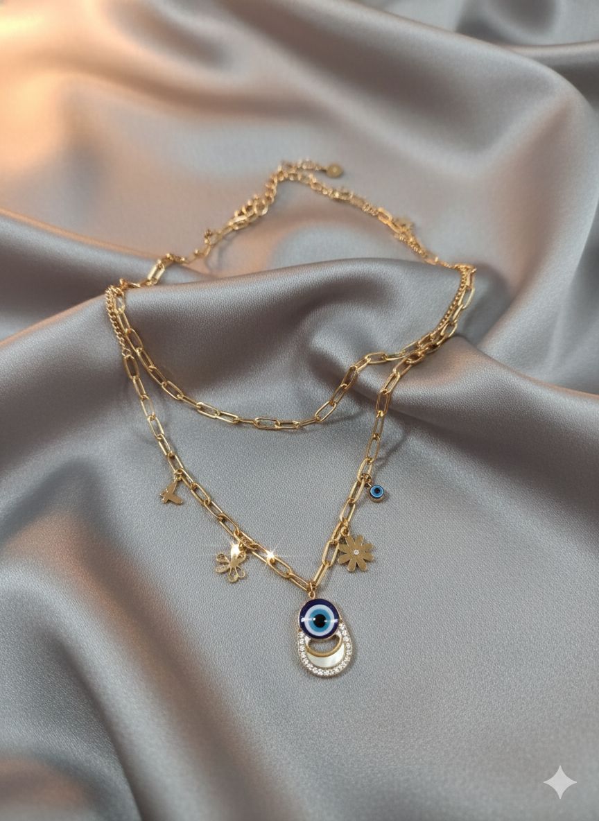 Evil Eye Layer Luxe Necklace