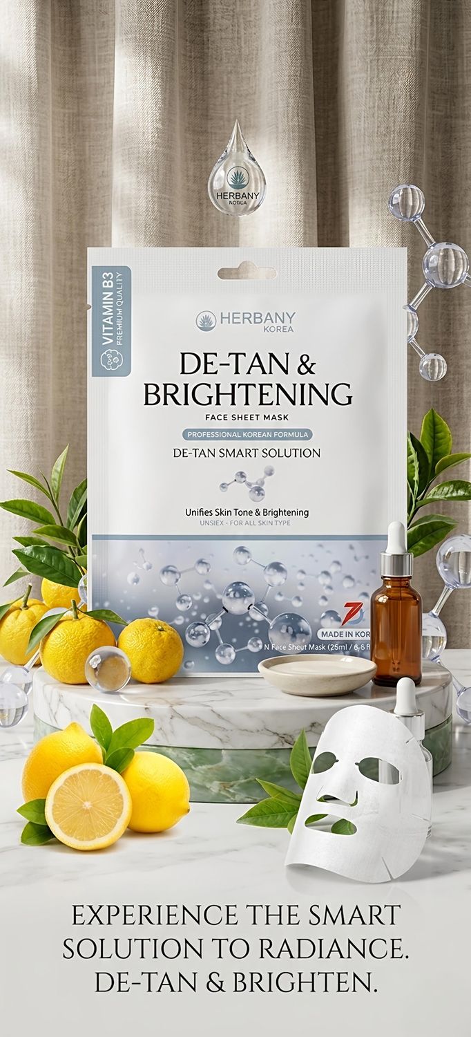 DE-TAN &amp; BRIGHTENING FACE MASK