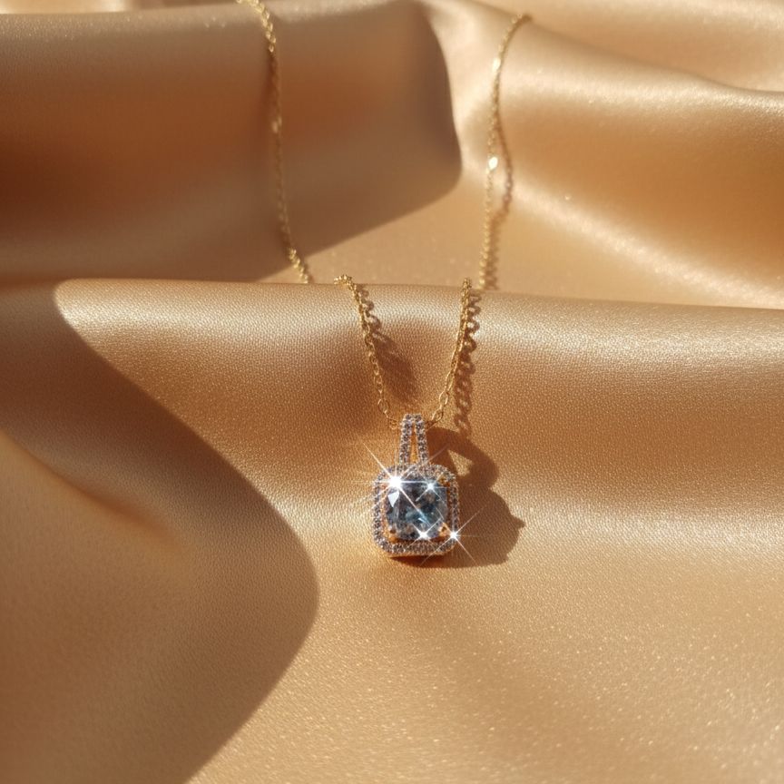 Rectangle Stone Pendant