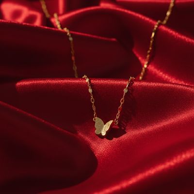 Minimal Butterfly Pendant
