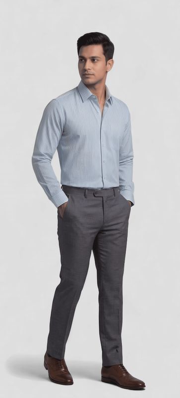 SLIM FIT MEN STRAP SHIRT