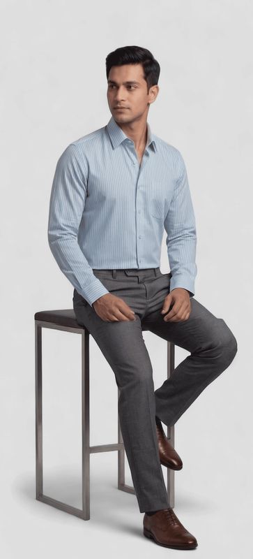 SLIM FIT MEN STRAP SHIRT