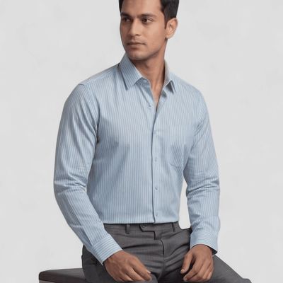 SLIM FIT MEN STRAP SHIRT