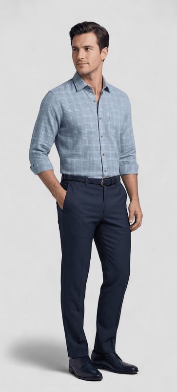 Blue Crest check Shirt