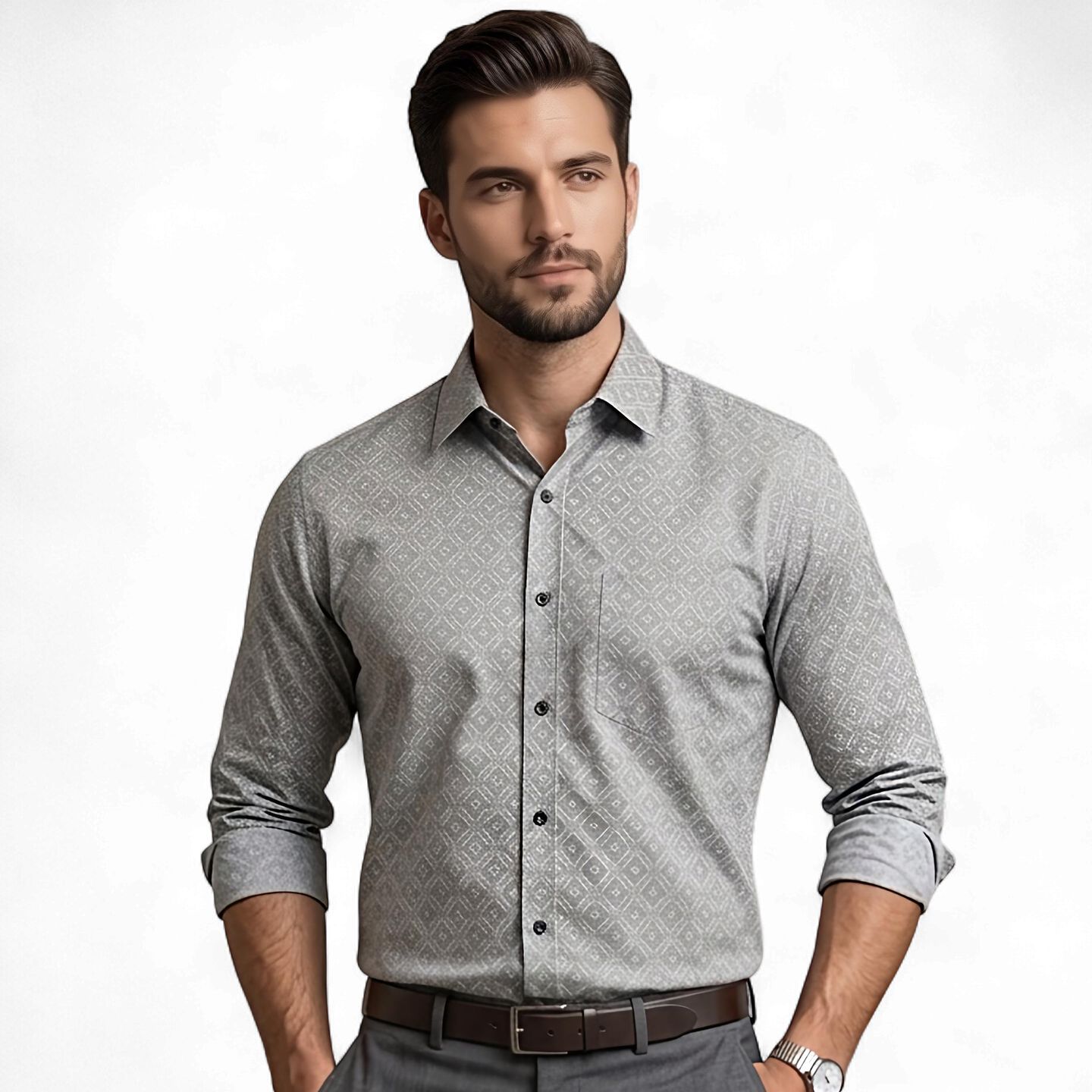 Slate Geometry Shirt