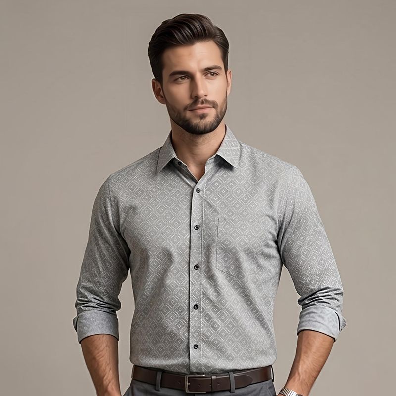Slate Geometry Shirt