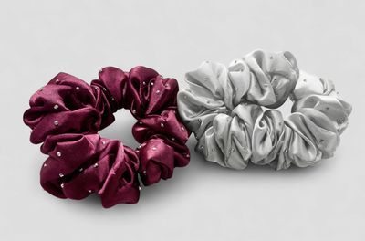 RHINESTONE SCRUNCHIES ( PACK OF 2 )