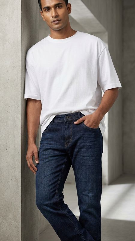 ZEROSLEEK NAVY  BLUE JEANS EMBROIDERY 123 SERIES