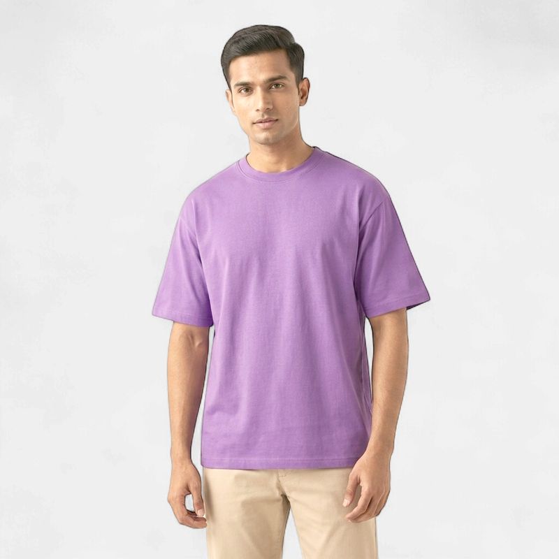 LAVENDER OVERSIZED T-SHIRTS COTTON