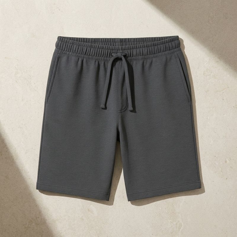 GREY COTTON SHORT