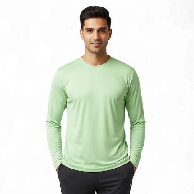 SEA GREEN FULL SLEEVE T-SHIRT