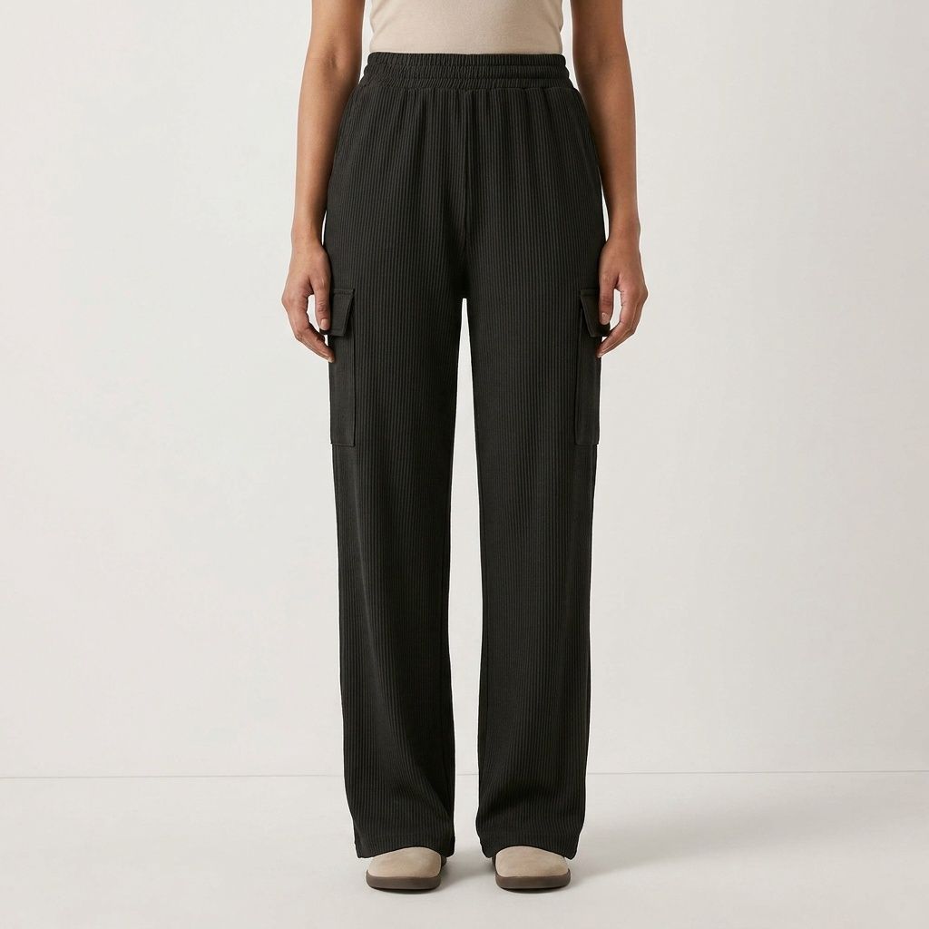 BLACK WOMEN CARGO PANT