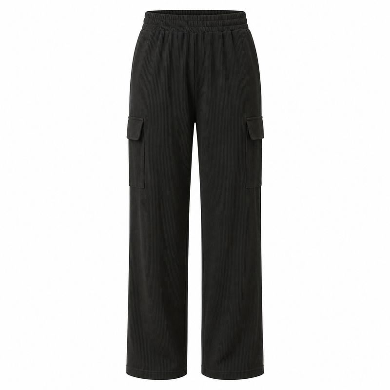 BLACK WOMEN CARGO PANT