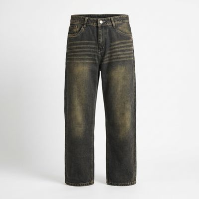 The ash faded women Denim Baggy fit - Brown jeans