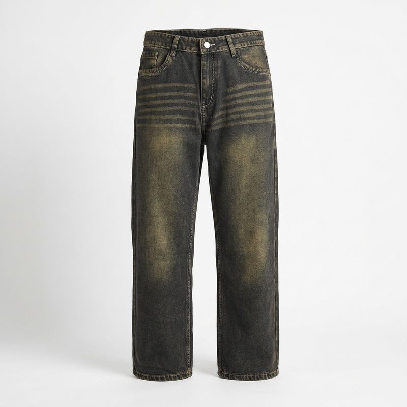 The ash faded women Denim Baggy fit - Brown jeans