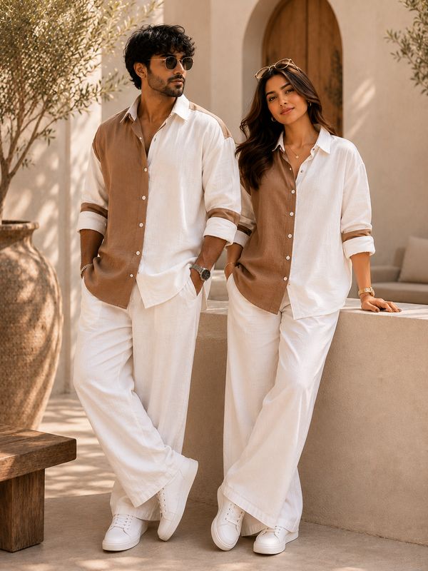 ZERO SLEEK Unisex Premium Linen  OVERSIZED Shirt