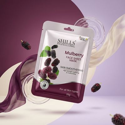 SHILLS PROFESSIONAL MULBERRY  FACE SHEET MASK