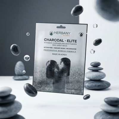 HERBANY KOREA CHARCOAL-ELITE FACE SHEET MASK