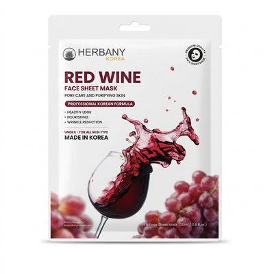 RED WINE FACE SHEET MASK