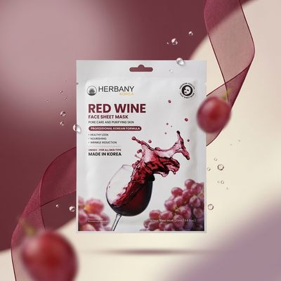 RED WINE FACE SHEET MASK