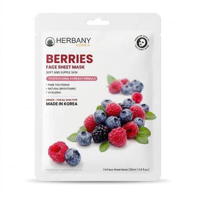 BERRIES FACE SHEET MASK
