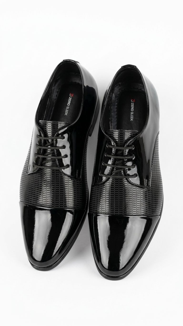 ZEROSLEEK Men's Glossy Dual-Texture Shoes