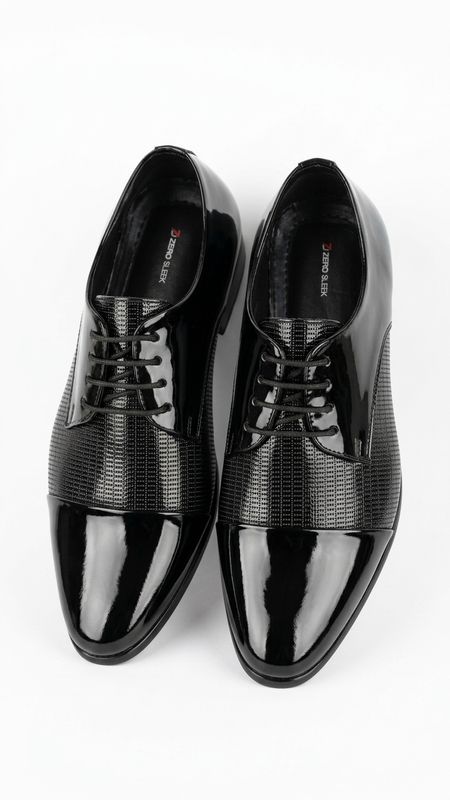 ZEROSLEEK Men's Glossy Dual-Texture Shoes