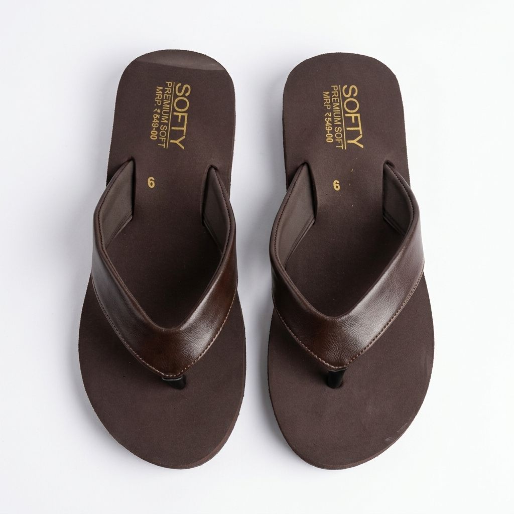 SOFT FLEX Premium Comfort Flip-Flops | BROWN