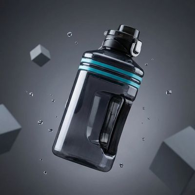 Water Bottle – Large Square Design with Handle for Easy Carrying