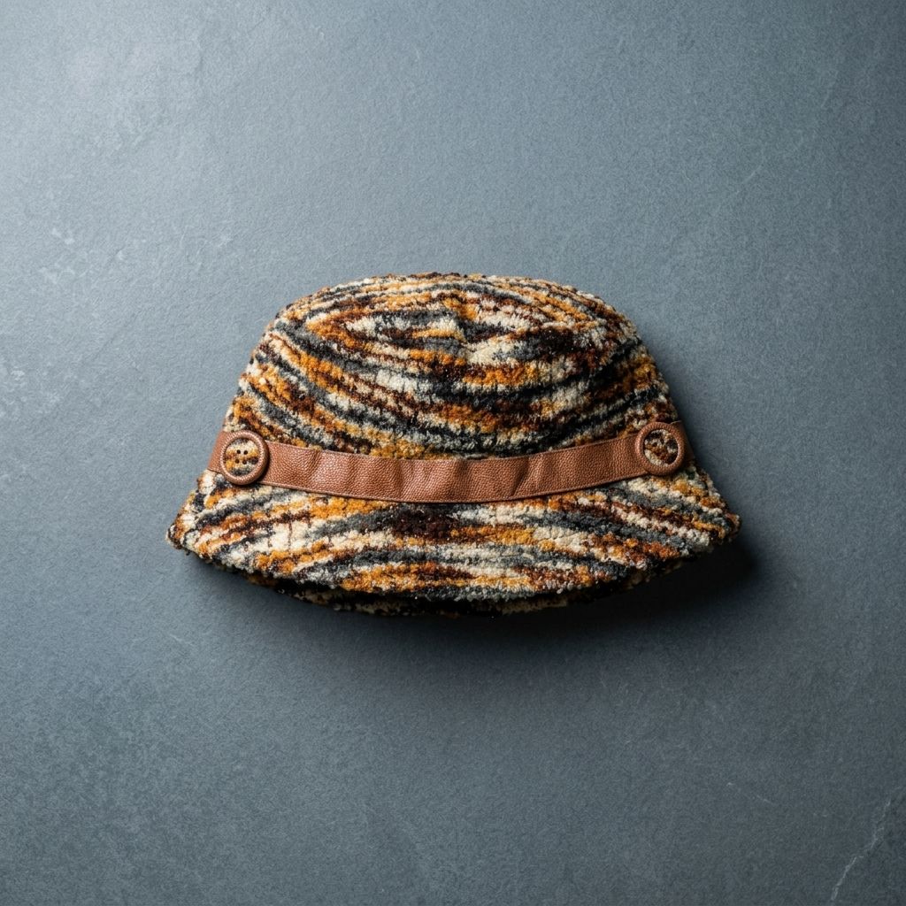 Winter &amp; Summer Designer Cap – Soft Fur with Embroidery for Women