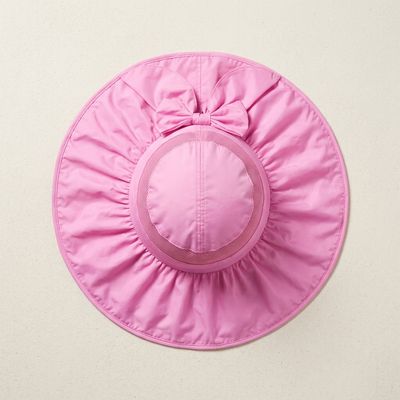 Women’s Wide Brim Sun Visor Hat, Foldable &amp; Breathable for Summer - Pink