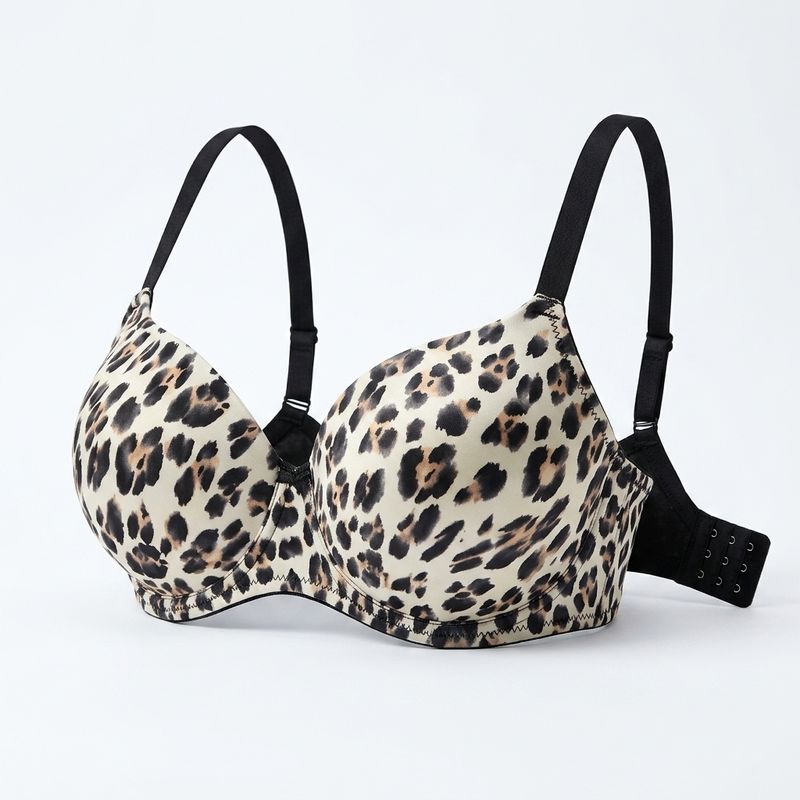 Zerosleek semi padded - wild grace printed bra