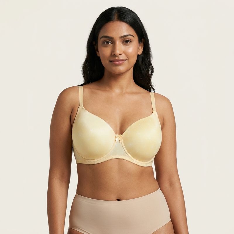 Zerosleek Semi Padded - Honey mist printed bra - size  40/B