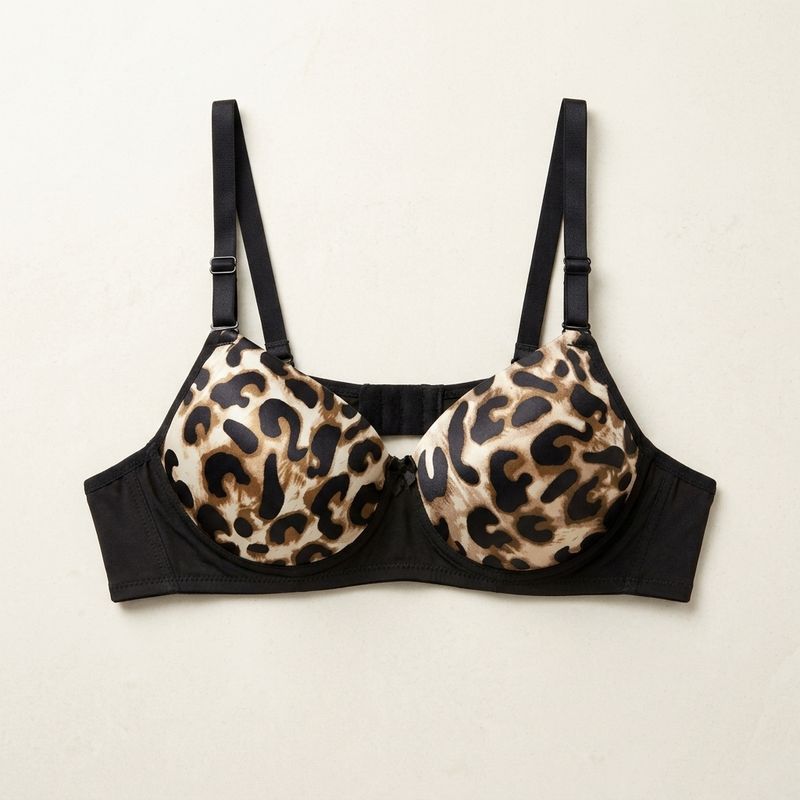 Zerosleek semi padded - cheeta print bra - size 32/B