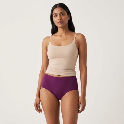 Ultra-Comfy Seamless Panties – Red/ violet-  (Size S)