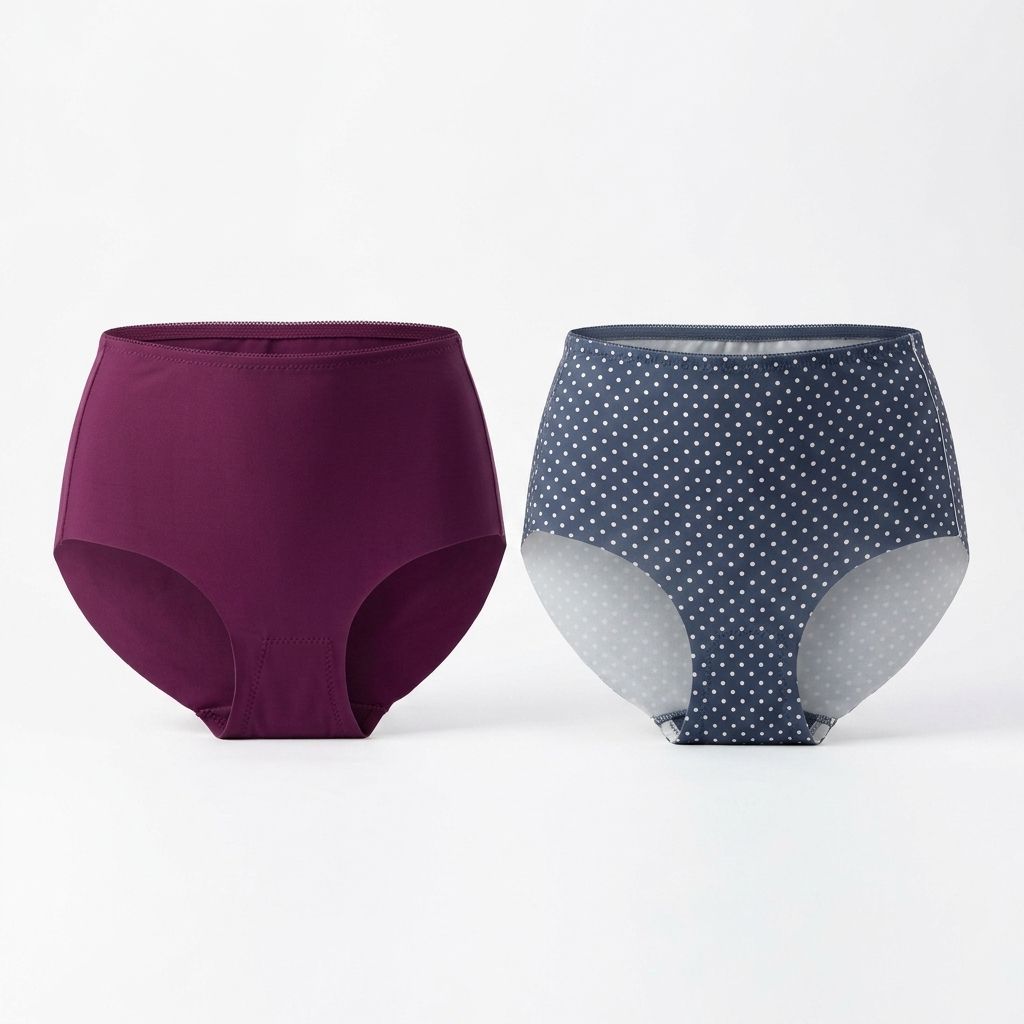Ultra-Comfy Seamless Panties – Polka dotted/Violet  (Size - S)