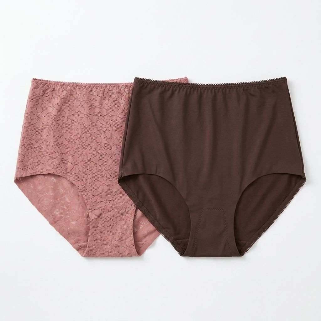 Ultra-Comfy Seamless Panties – Pink/Brown - (Size XL)