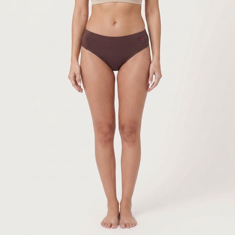 EVERYDAY HIGH-WAIST PANTIES- Pink / Brown