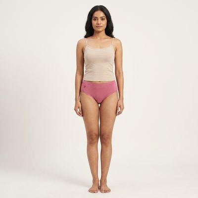 EVERYDAY HIGH-WAIST PANTIES - Pink / Steel grey
