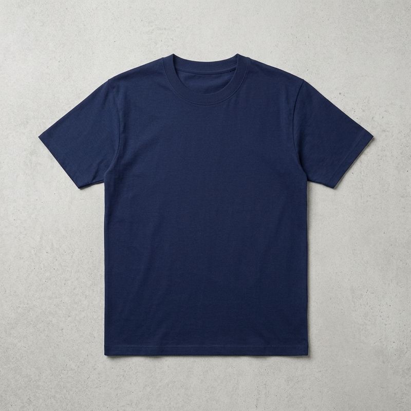 PLATINUM SPUN COTTON T-SHIRT | NAVY BLUE