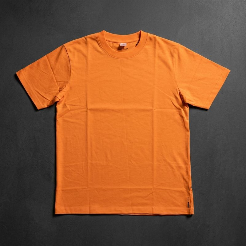 PLATINUM SPUN COTTON T-SHIRT |TANGERINE