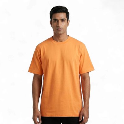 PLATINUM SPUN COTTON T-SHIRT | TANGERINE