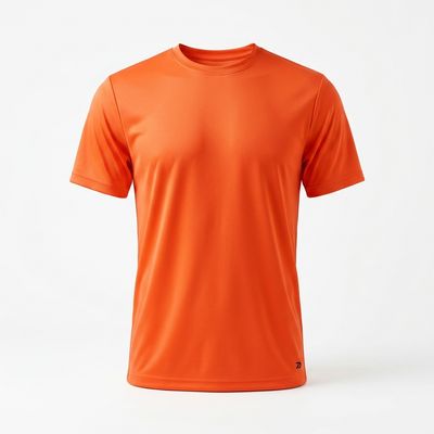 Everyday breathable Crew Neck T-Shirt | bright orange