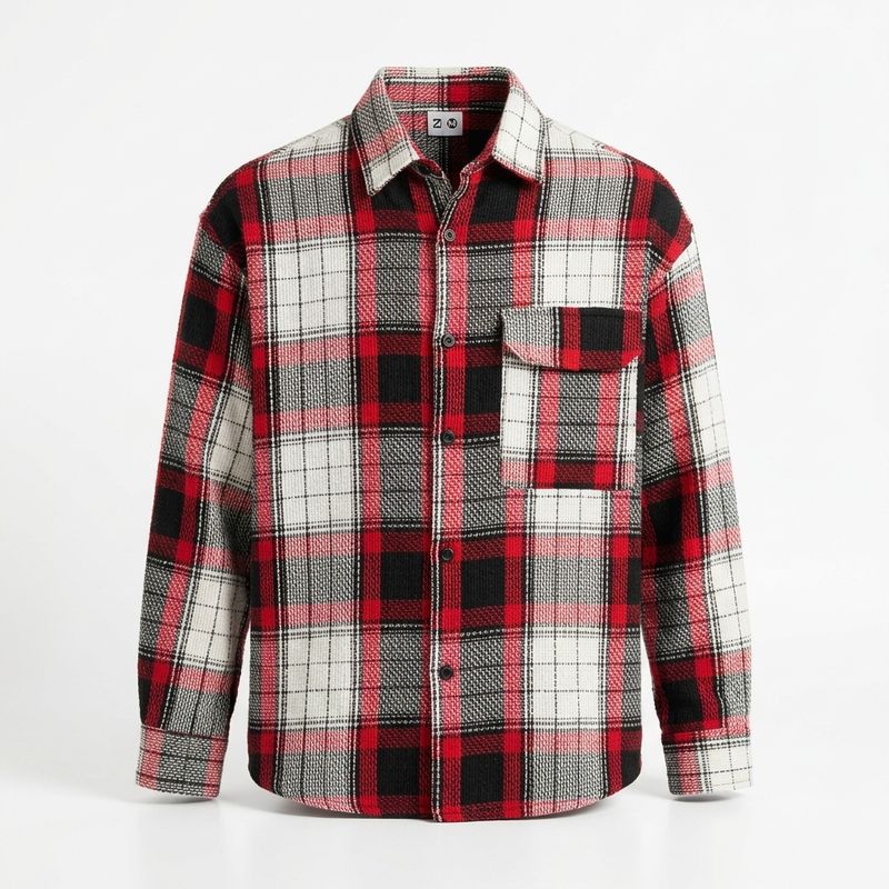 Printed Check Shirt | Full Sleeve Plaid Casual Shirt