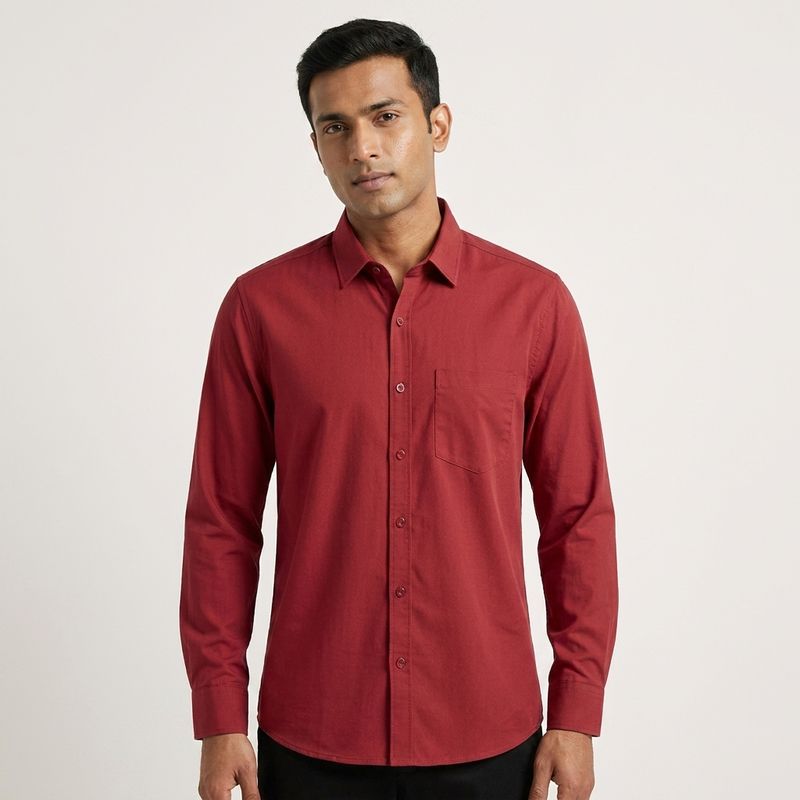 Men’s Classic Formal Shirt | Red