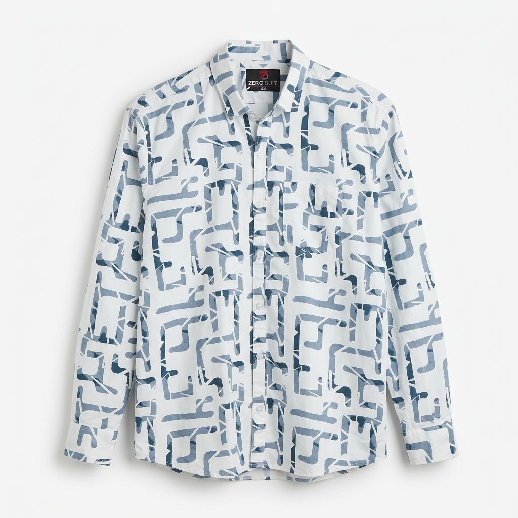 White Printed Shirt | Casual
