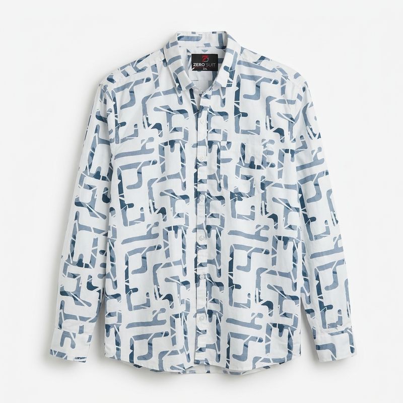 White Printed Shirt | Casual