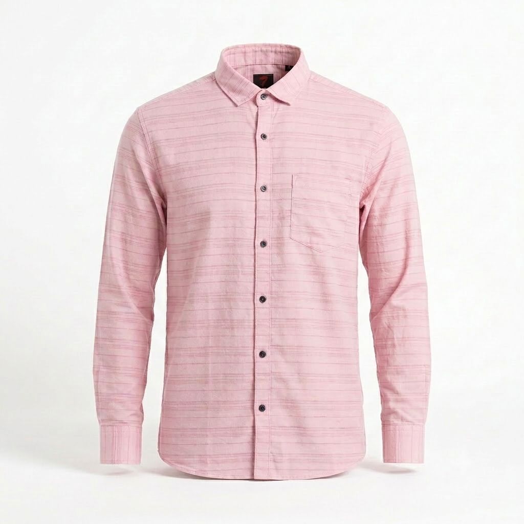 Pink Textured Shirt