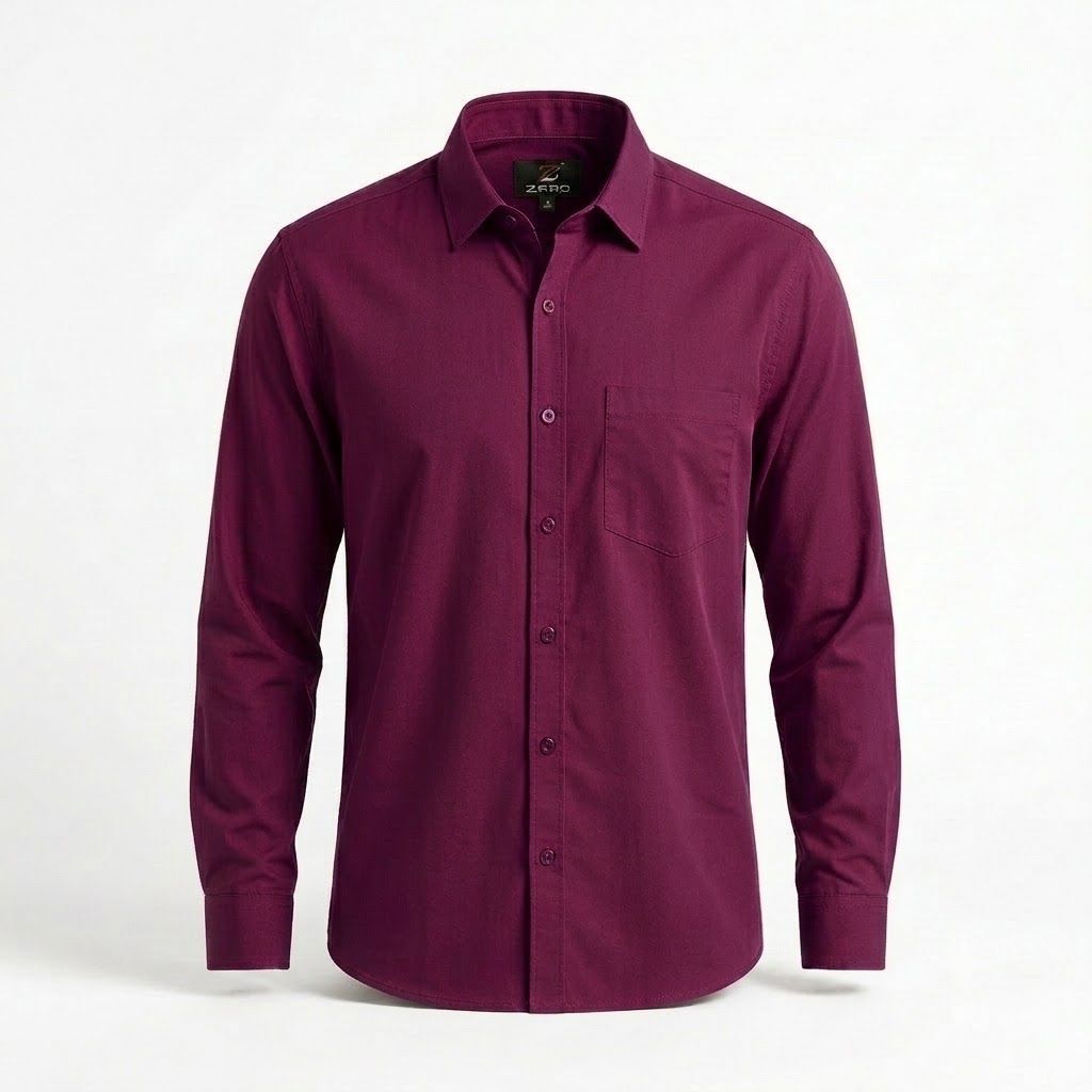 Full Sleeve Classic Formal Shirt | Wine Red
